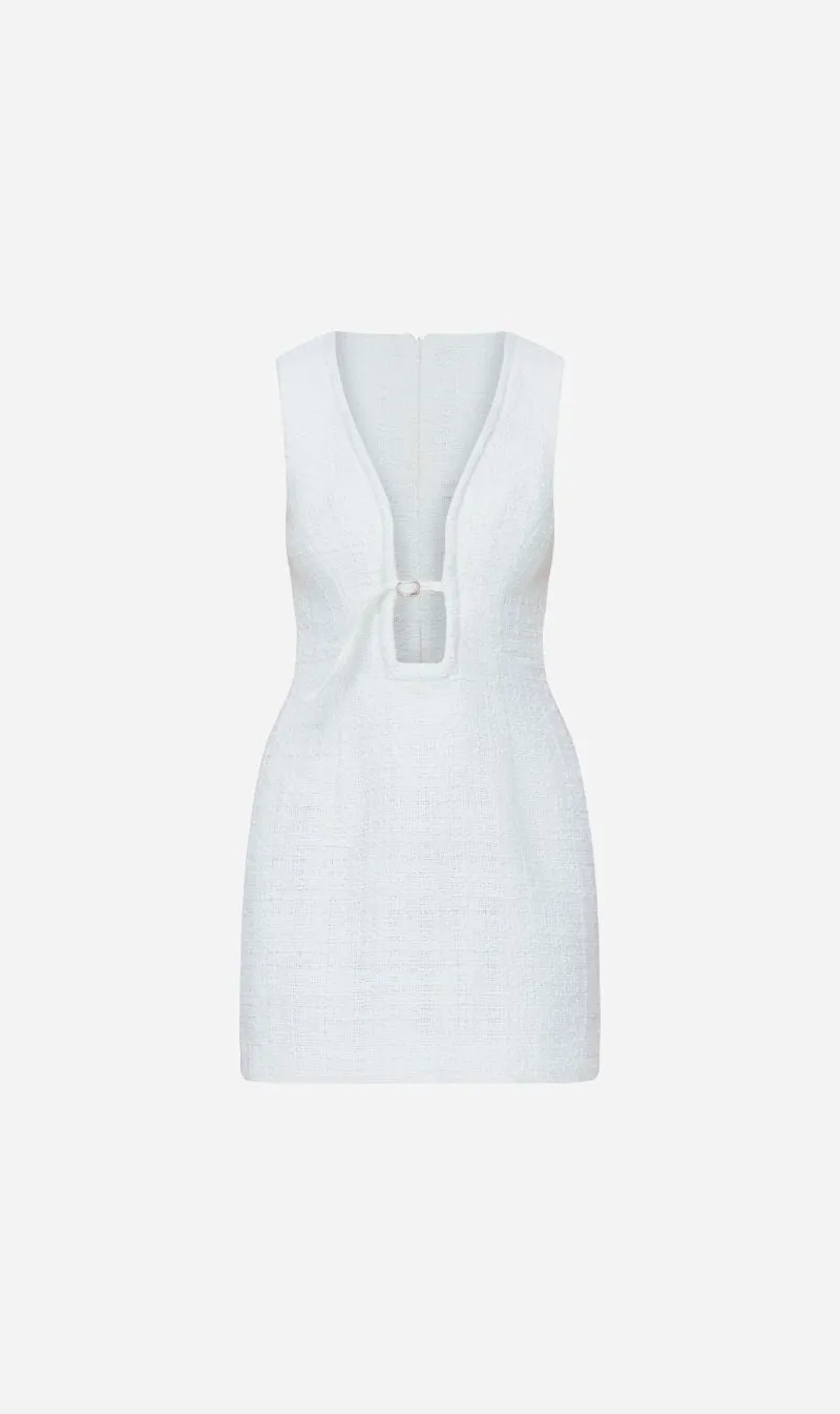 Wynn Hamlyn | Beck Mini Dress - Ivory sold by Sister & Co