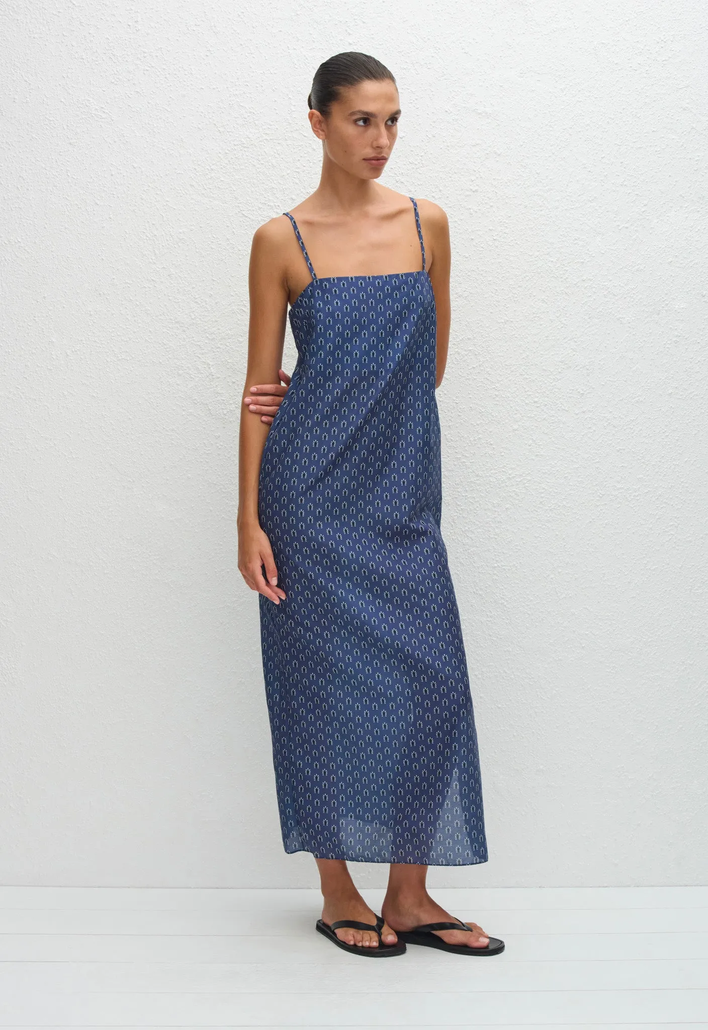 Matteau | Square Shift Midi Dress - Cassis sold by Sister & Co product image thumbnail 3