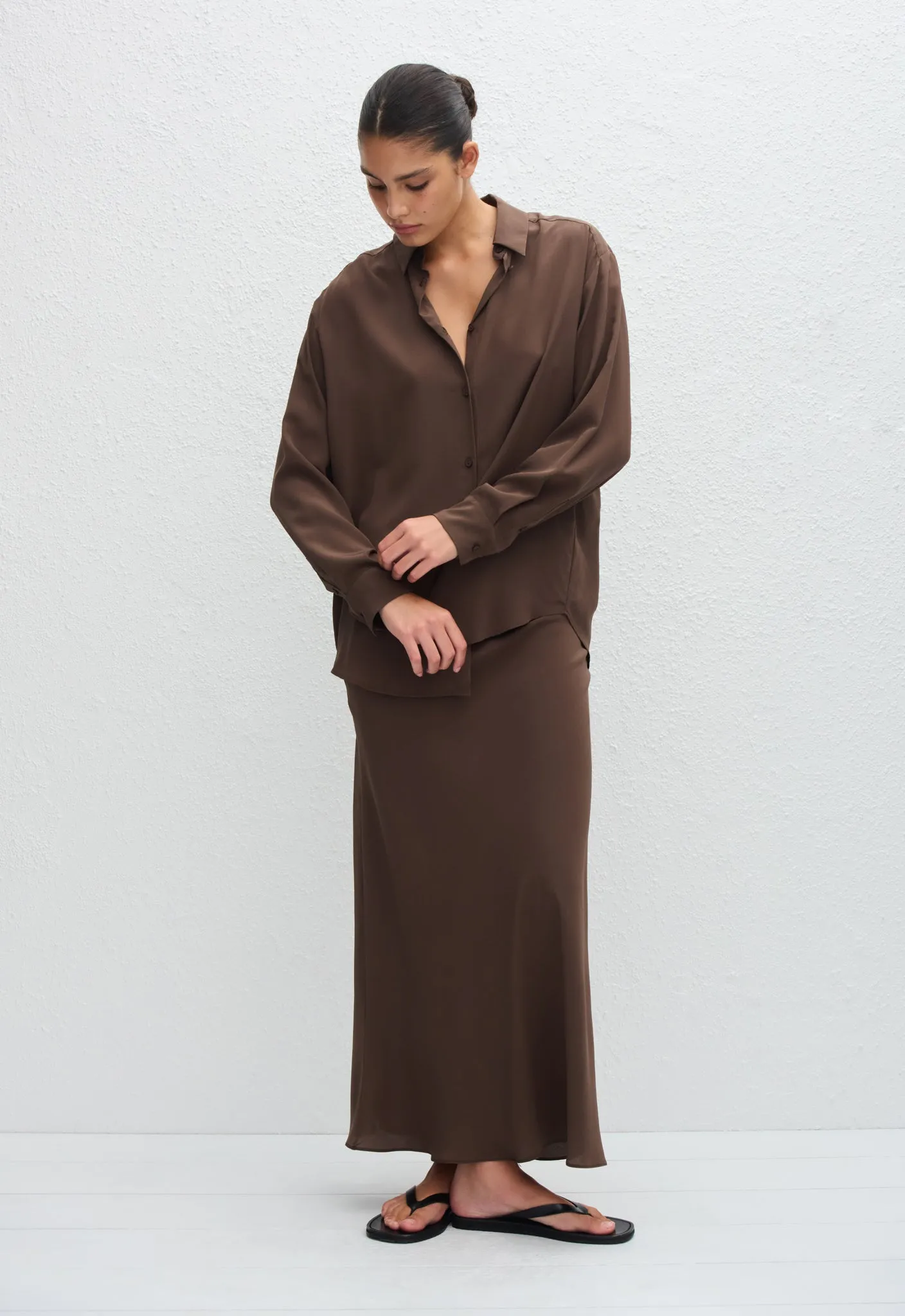 Matteau | Bias Elastic Skirt - Truffle sold by Sister & Co product image thumbnail 3