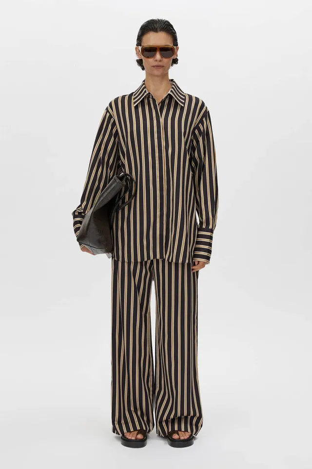 Camilla and Marc | Novella Shirt - Black/Bronze Stripe sold by Sisters & Co product image thumbnail 2