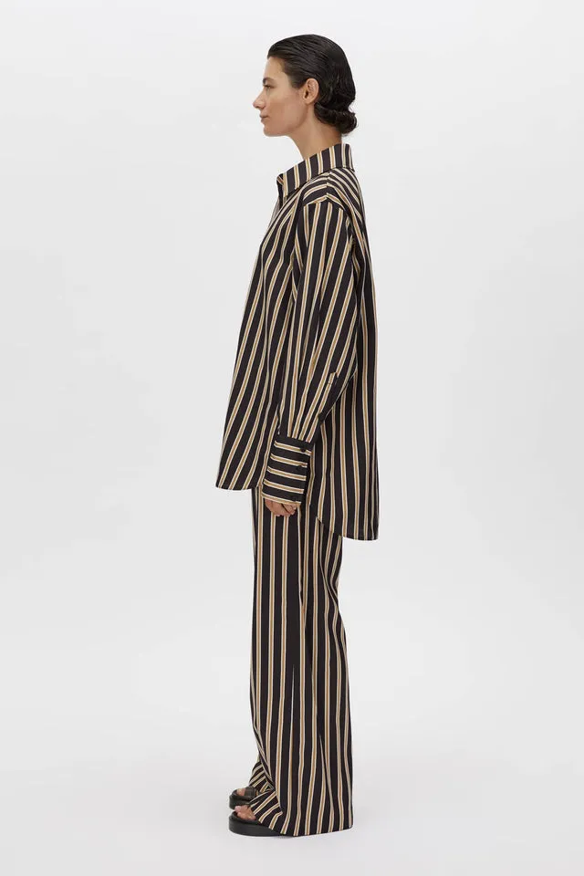 Camilla and Marc | Novella Shirt - Black/Bronze Stripe sold by Sisters & Co product image thumbnail 4