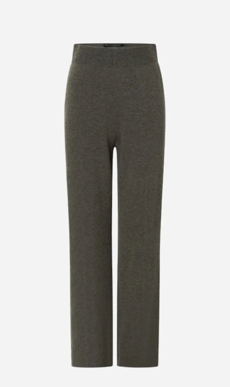 Camilla and Marc | Pascal Cashmere Blend Pant - Army Green sold by Sisters & Co