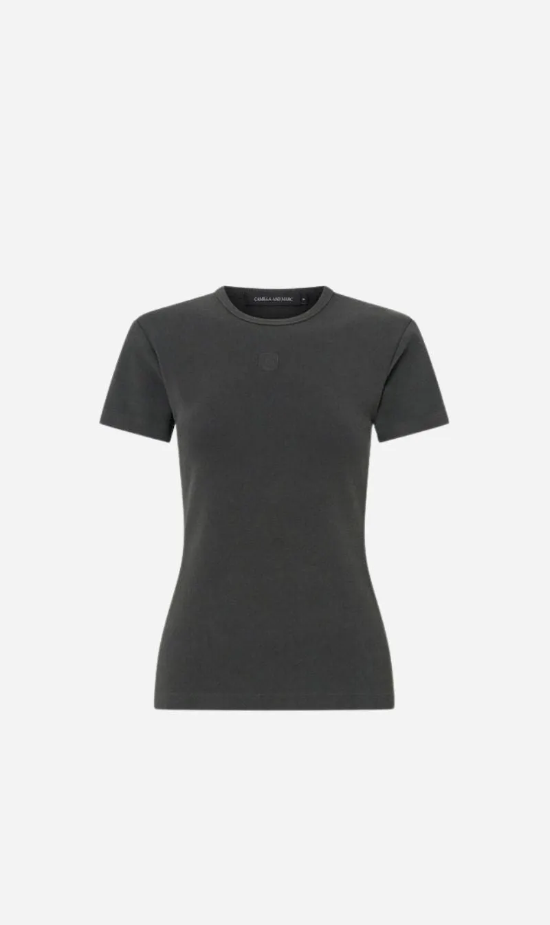 Camilla and Marc | Abel Fitted Tee - Chicago Grey sold by Sisters & Co
