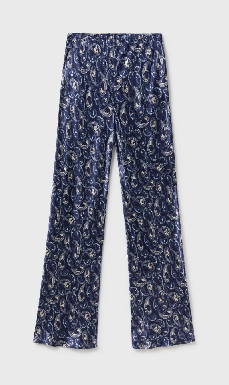 Silk Laundry | Bias Cut Pants - Hounds Paisley sold by Sister & Co