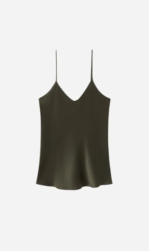 Silk Laundry | Bias Cut Cami - Pine sold by Sister & Co
