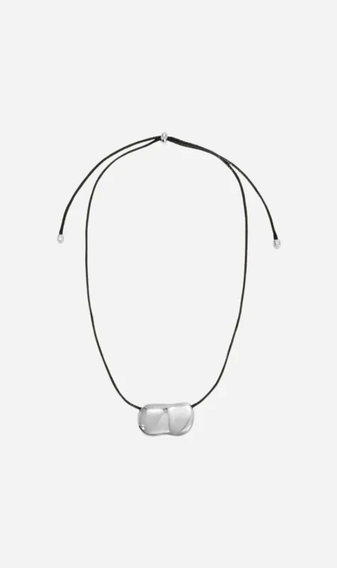 Heaven Mayhem | Pebble Necklace - Silver/Black sold by Sister & Co