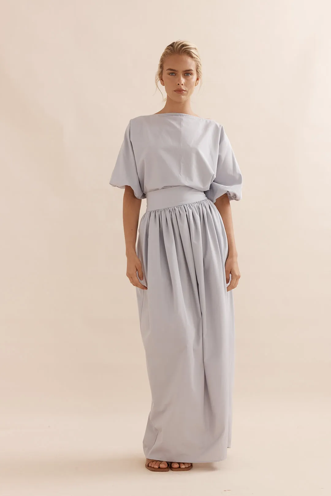 Caitlin Crisp | Tulip Skirt - Dove Blue sold by Sister & Co