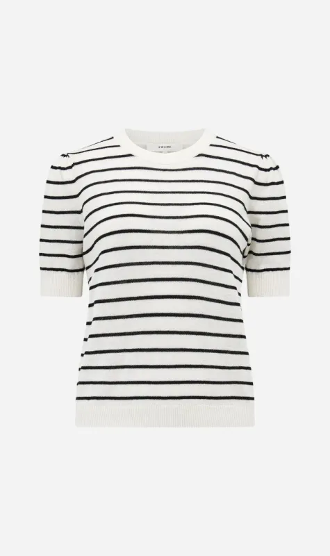 Frame Denim | The Gathered Sweater - Cream Multi sold by Sister & Co