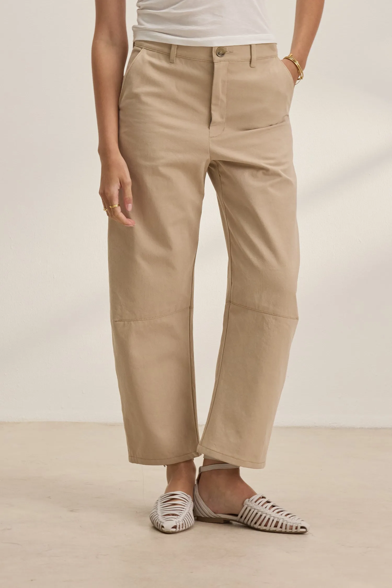 Velvet | Brylie Sanded Twill Utility Pant - Khaki sold by Sisters & Co product image thumbnail 2