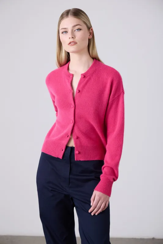 Laing | Boxy Cashmere Cardigan - Elsa Pink sold by Sister & Co