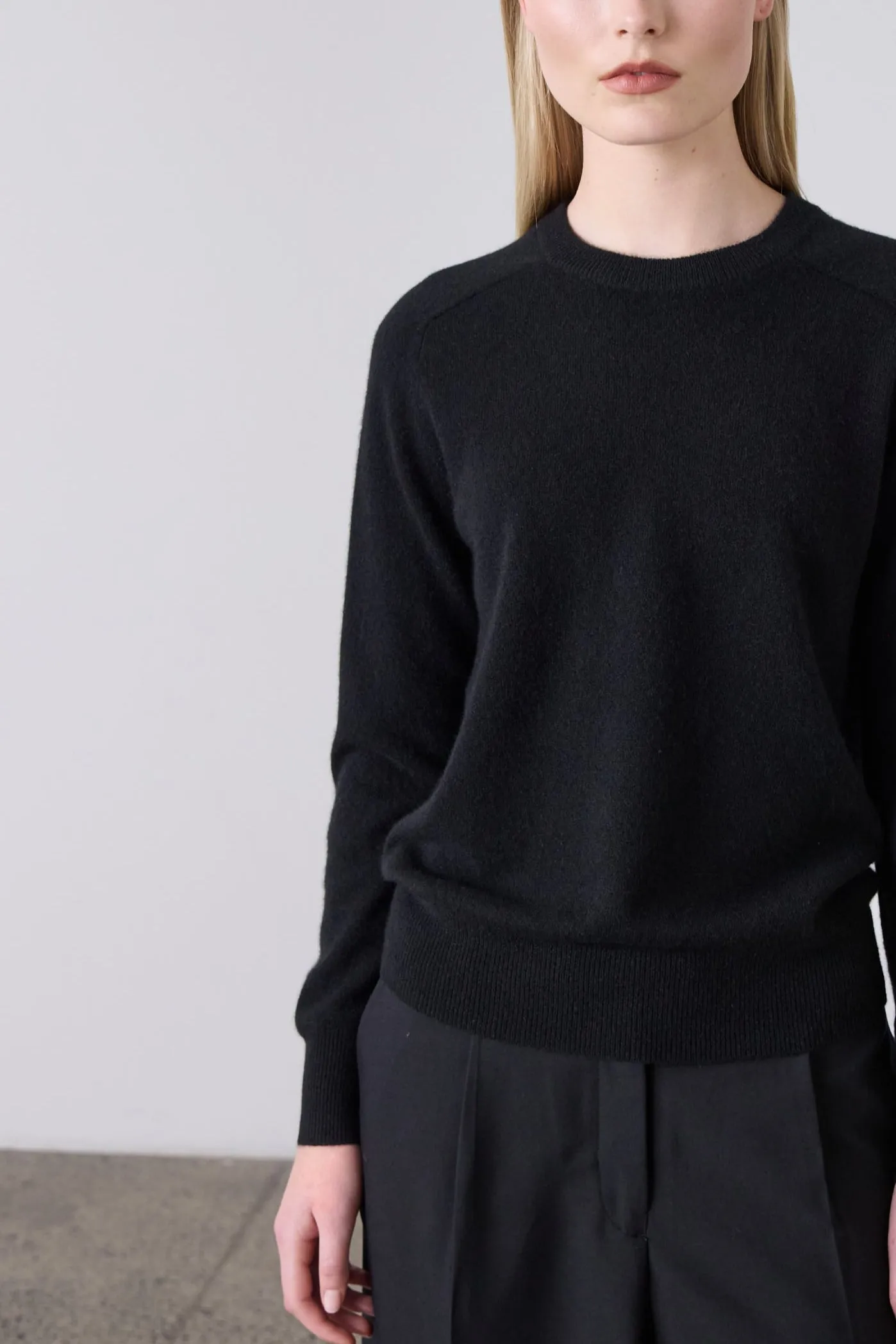 Laing | Sam Cashmere Crew - Black sold by Sister & Co product image thumbnail 3