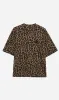 Anine Bing | Avi Tee - Black & Brown Leopard sold by Sister & Co
