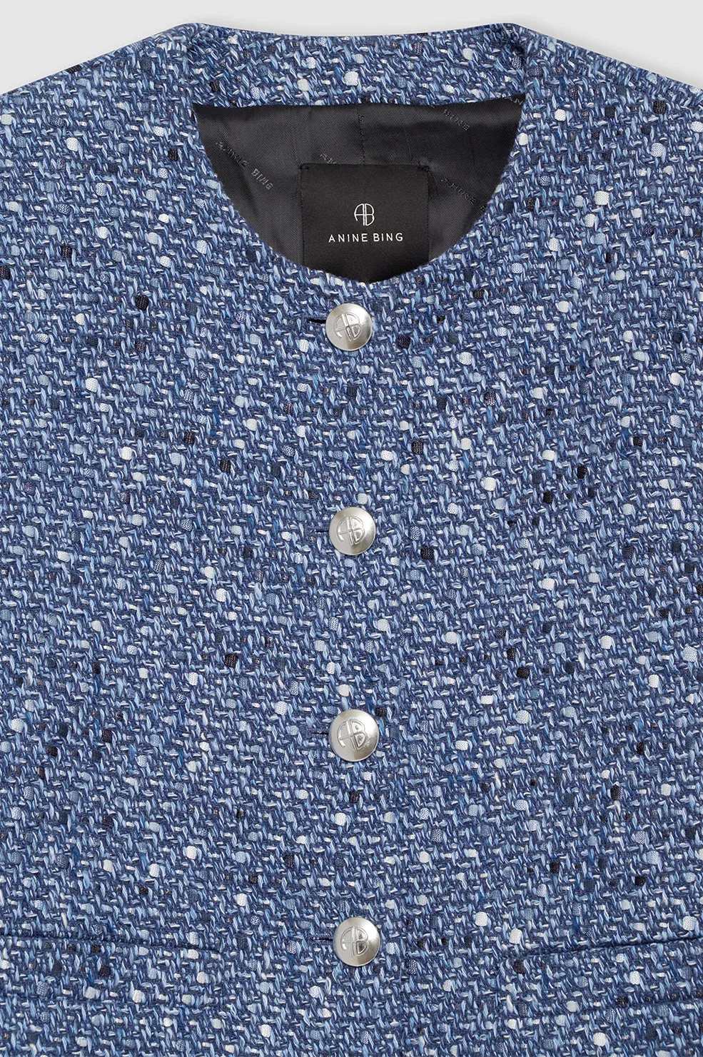 Anine Bing | Amber Jacket - Blue Tweed sold by Sister & Co product image thumbnail 4