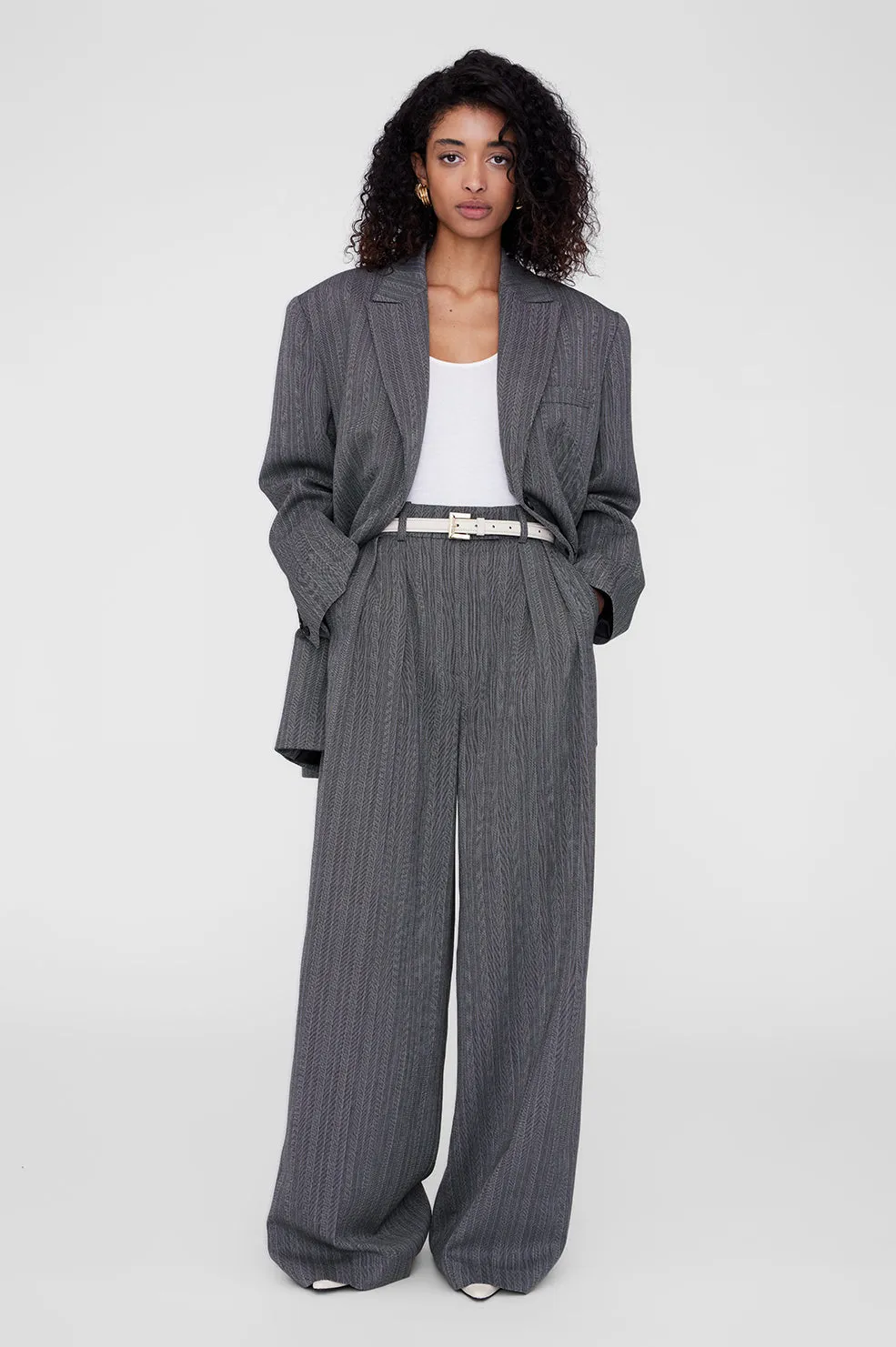 Anine Bing | Nicola Belt - Bone With Gold sold by Sister & Co product image thumbnail 2