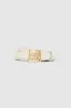 Anine Bing | Monogram Belt - Bone & Gold sold by Sister & Co