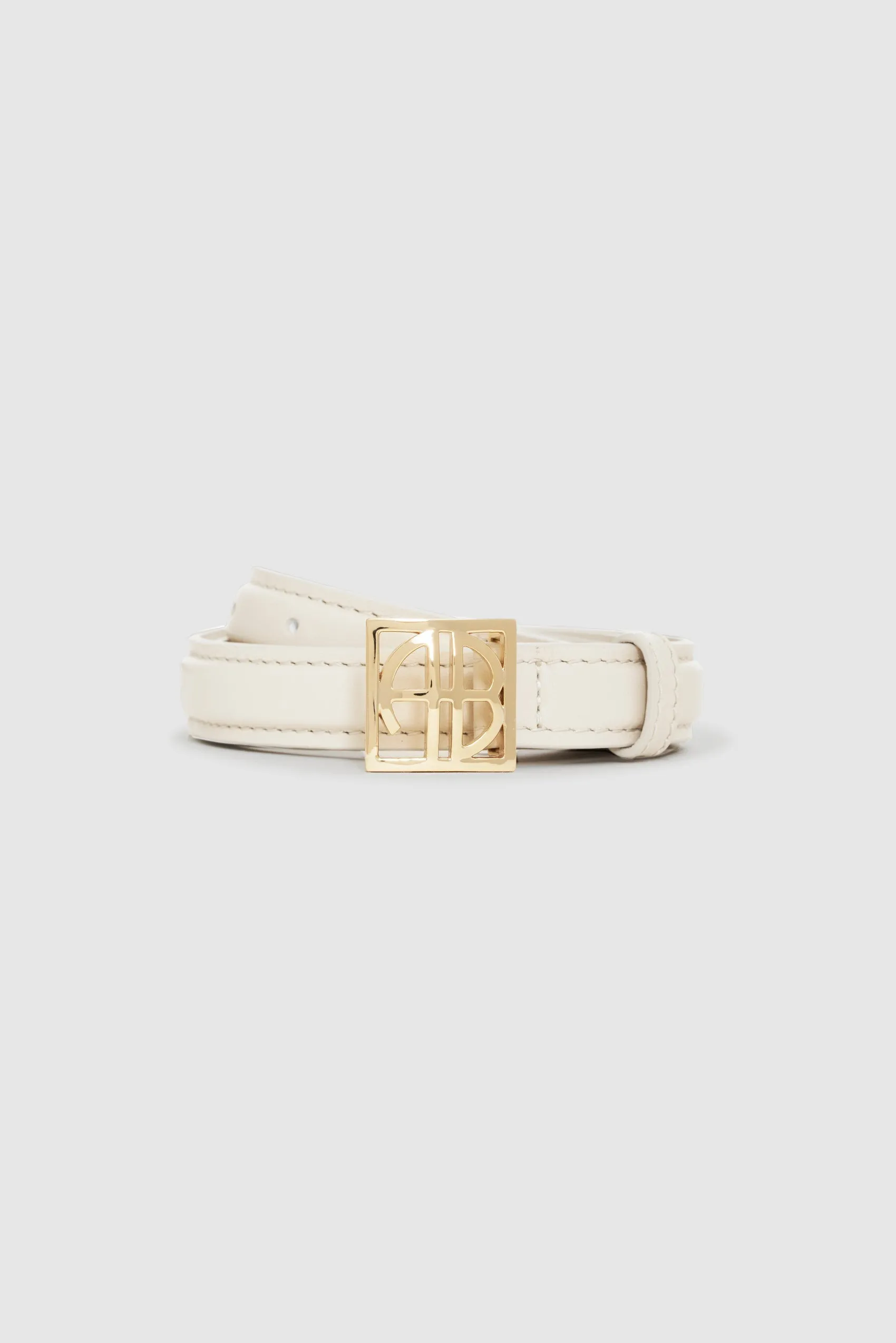 Anine Bing | Monogram Belt - Bone & Gold sold by Sister & Co product image thumbnail 4