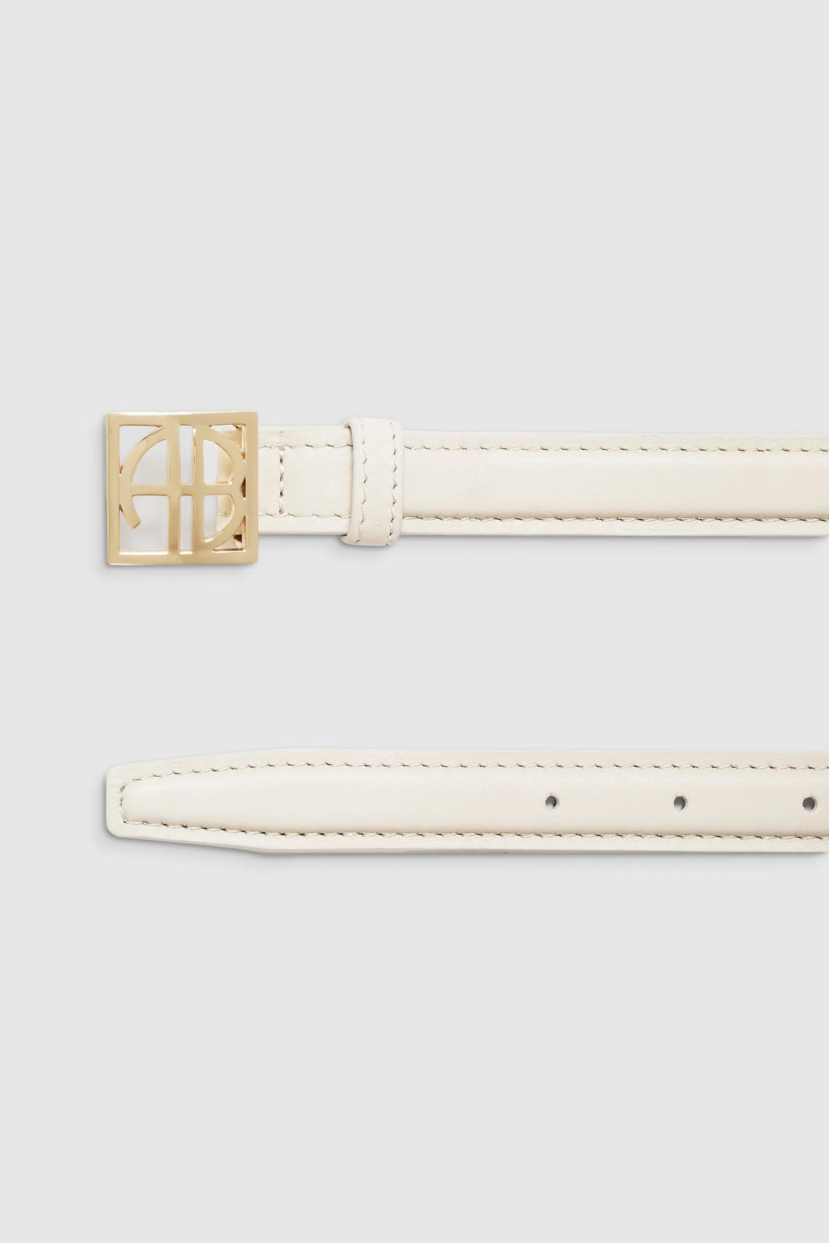 Anine Bing | Monogram Belt - Bone & Gold sold by Sister & Co product image thumbnail 2