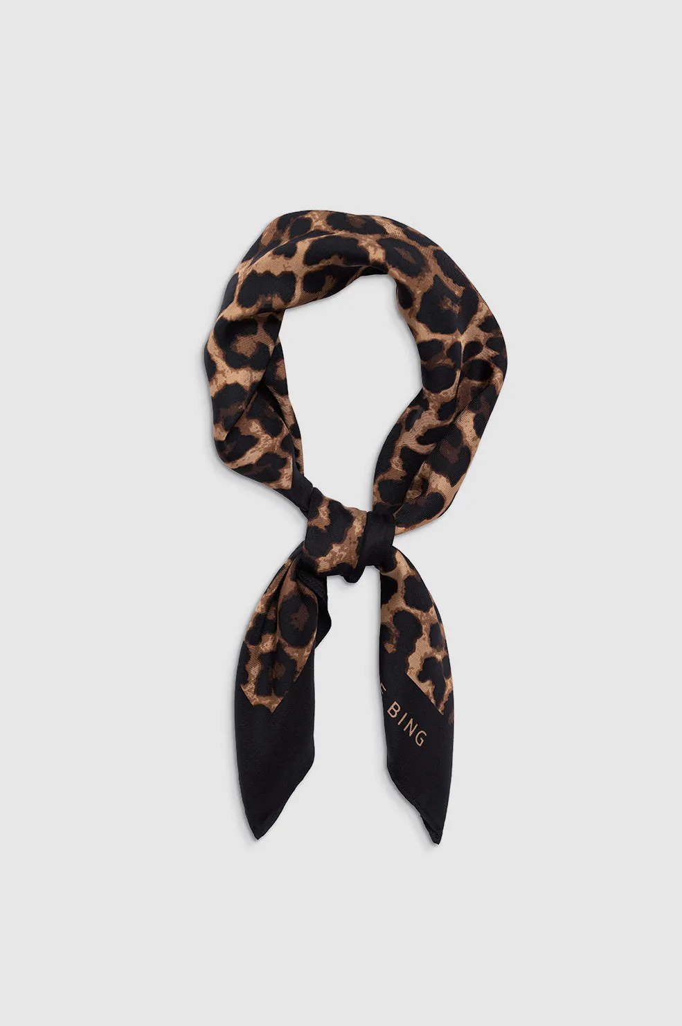 Anine Bing | York Scarf - Black & Brown Leopard sold by Sister & Co product image thumbnail 3