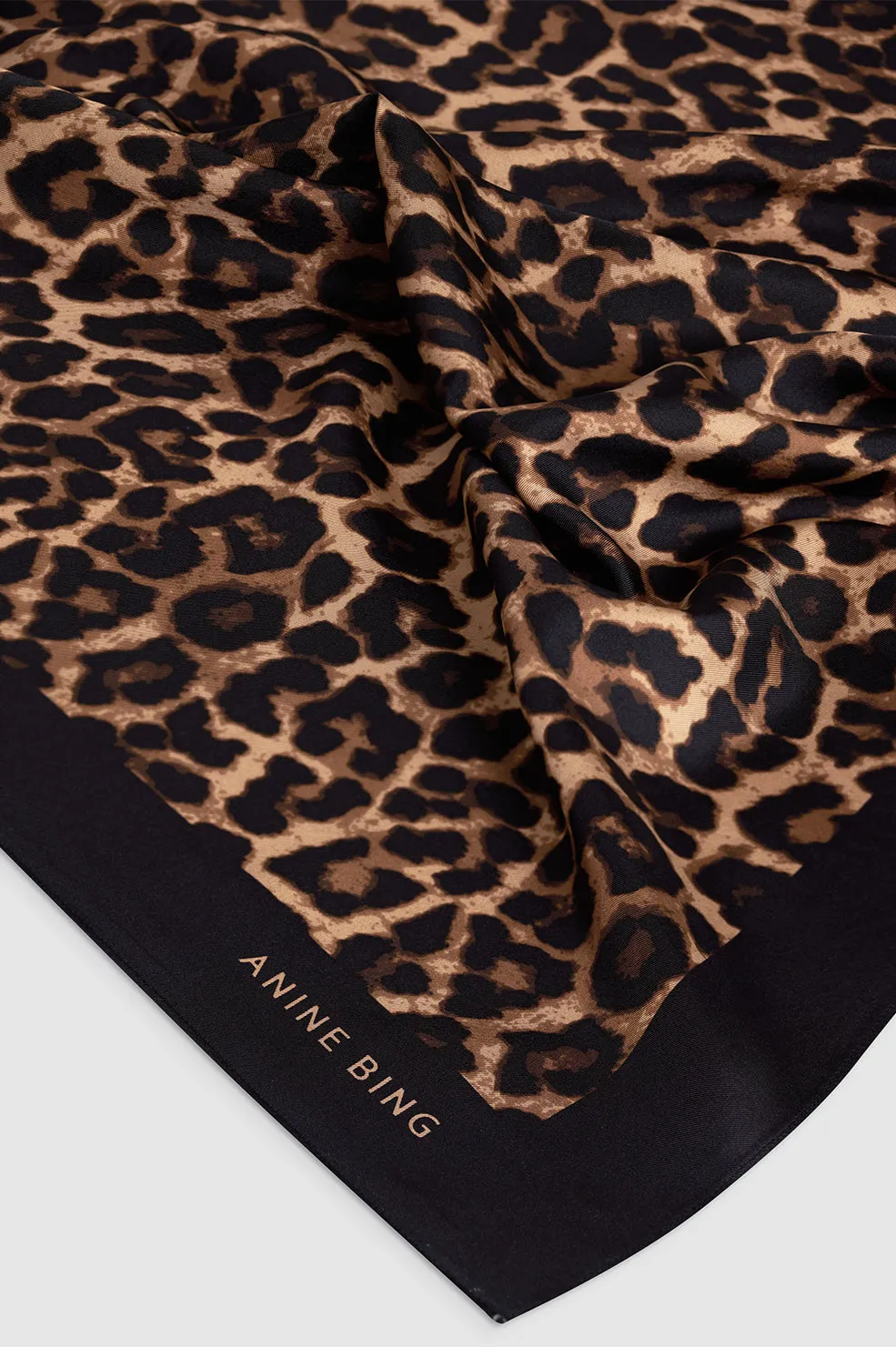 Anine Bing | York Scarf - Black & Brown Leopard sold by Sister & Co product image thumbnail 4