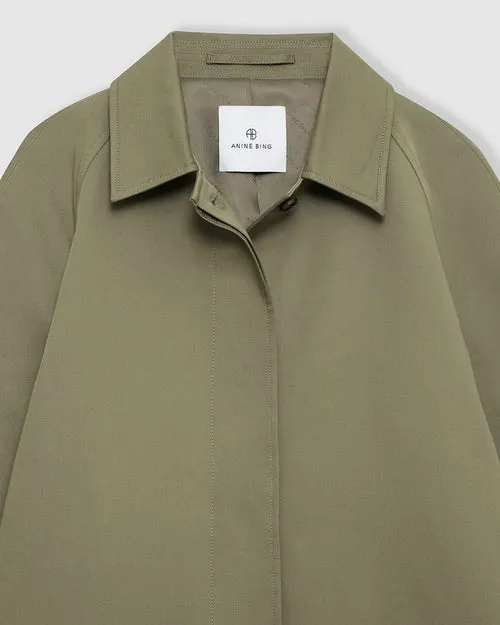 Anine Bing | Randy Oversized Trench - Olive sold by Sister & Co product image thumbnail 4