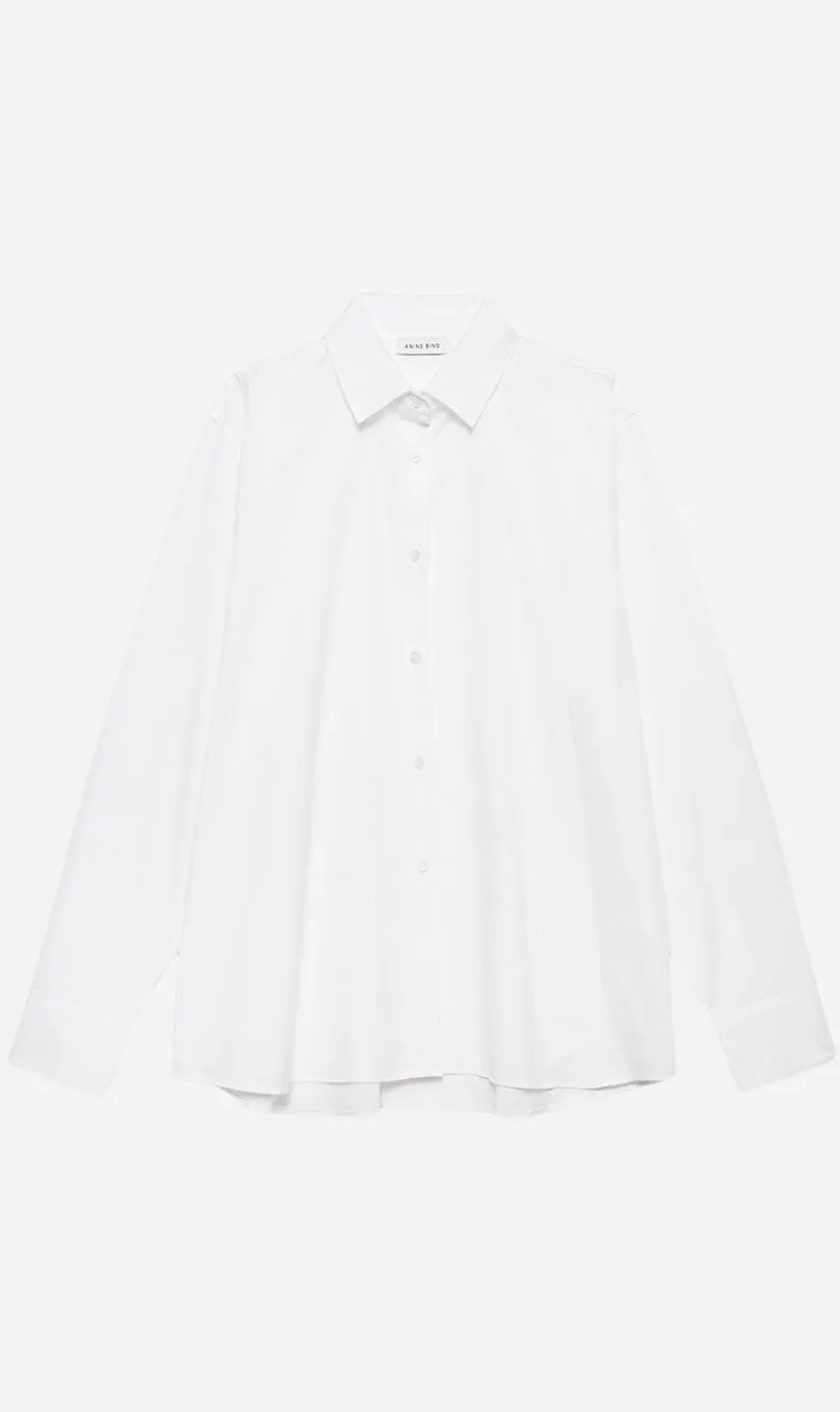 Anine Bing | Essie Shirt - White sold by Sisters & Co