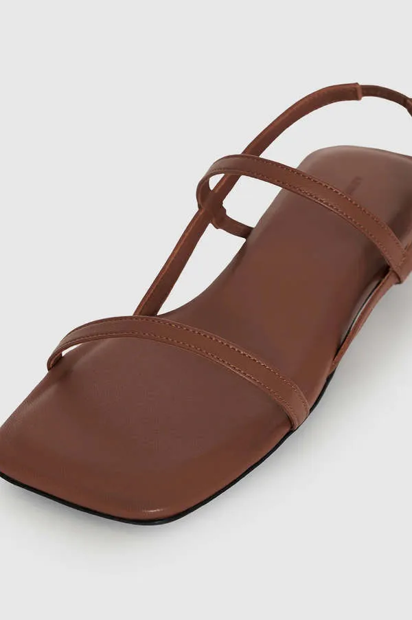 Anine Bing | Hilda Flat Sandals - Cognac sold by Sisters & Co product image thumbnail 5