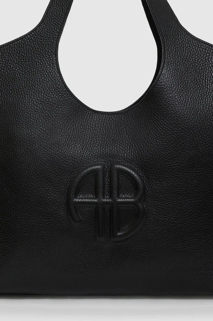 Anine Bing | Medium Lili Tote - Black Pebbled sold by Sisters & Co product image thumbnail 4