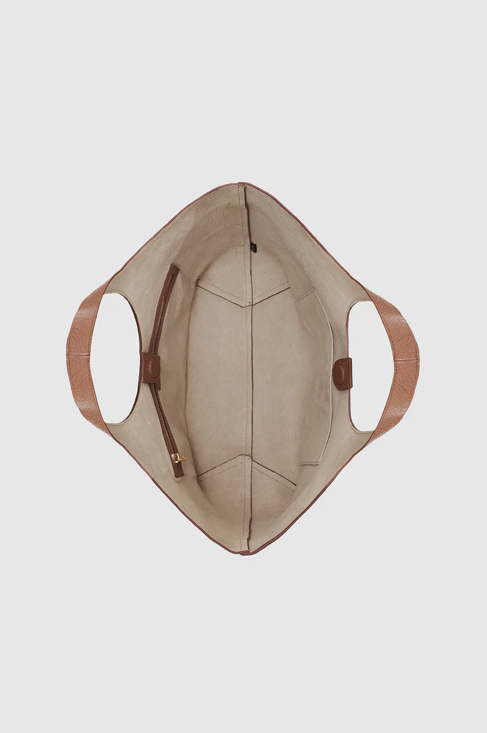 Anine Bing | Medium Lili Tote - Cognac Pebbled sold by Sister & Co product image thumbnail 4