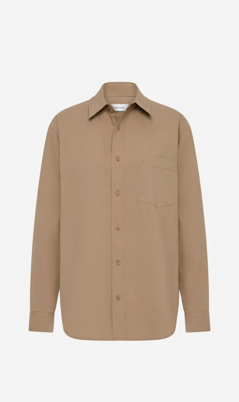 Matteau | Relaxed Shirt - Stone sold by Sister & Co