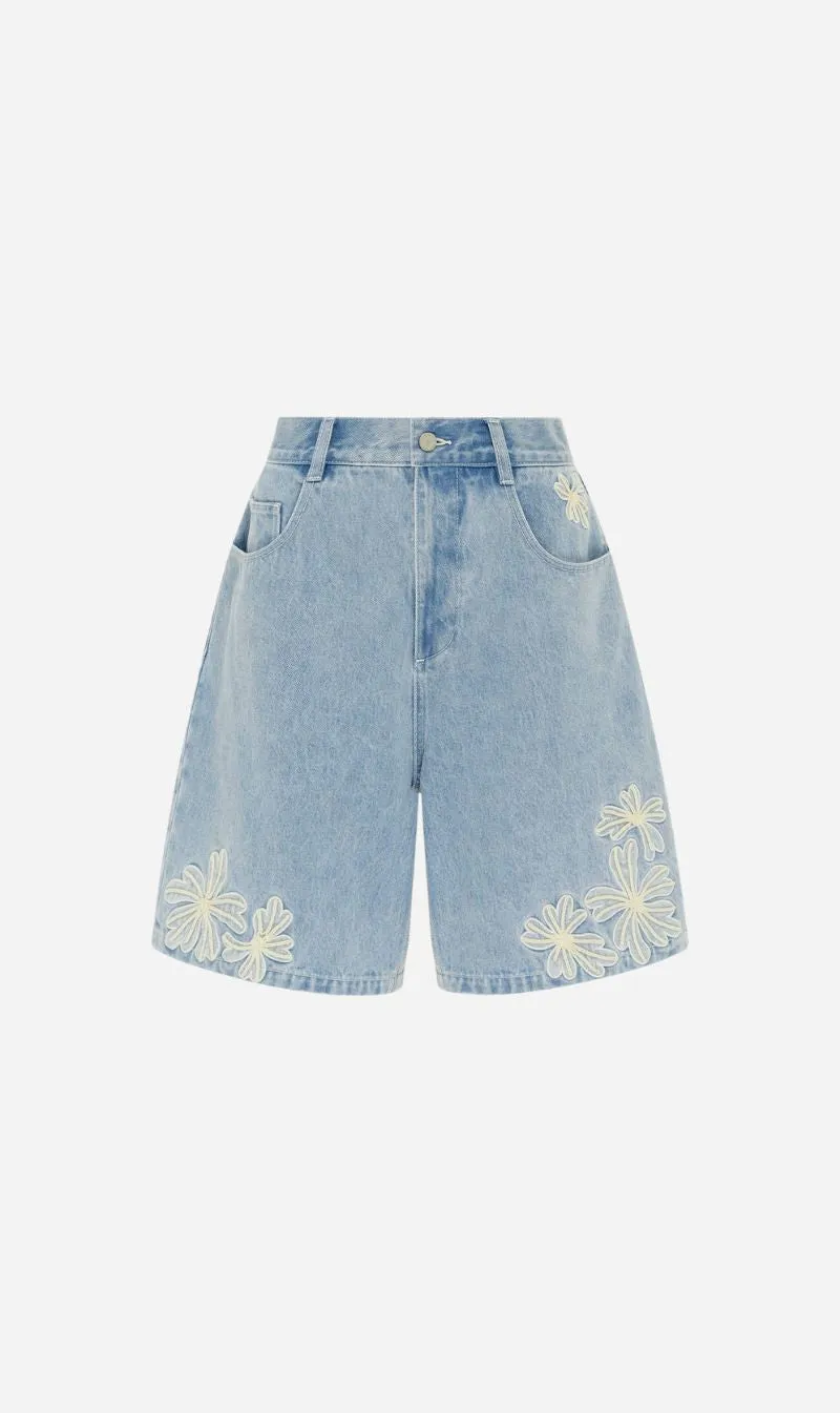 Alemais | Charlene Denim Short sold by Sisters & Co