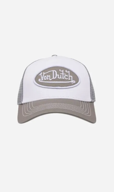 Von Dutch トラッカーキャップ グレー/緑 Von Dutch トラッカーキャップ グレー/緑（Jual Von Dutch Cap