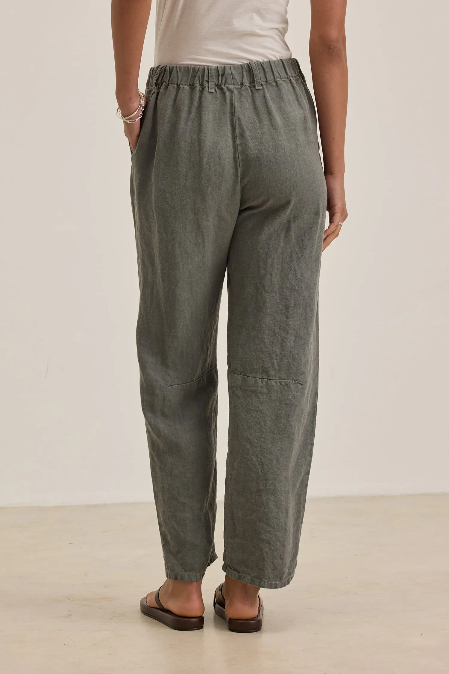Velvet | Taylor Linen Pants - Graphite sold by Sisters & Co product image thumbnail 4