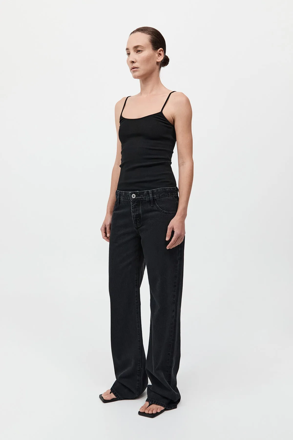 St Agni | Mid Rise Balloon Jeans by Outland Denim - Washed Black sold by Sister & Co product image thumbnail 3