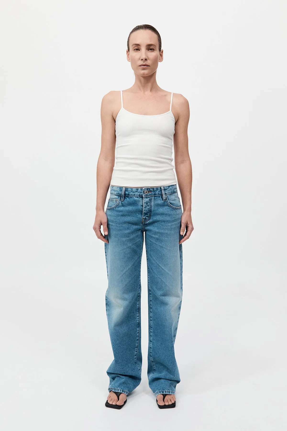 St Agni | Mid Rise Balloon Jeans by Outland Denim - 90s Blue sold by Sister & Co
