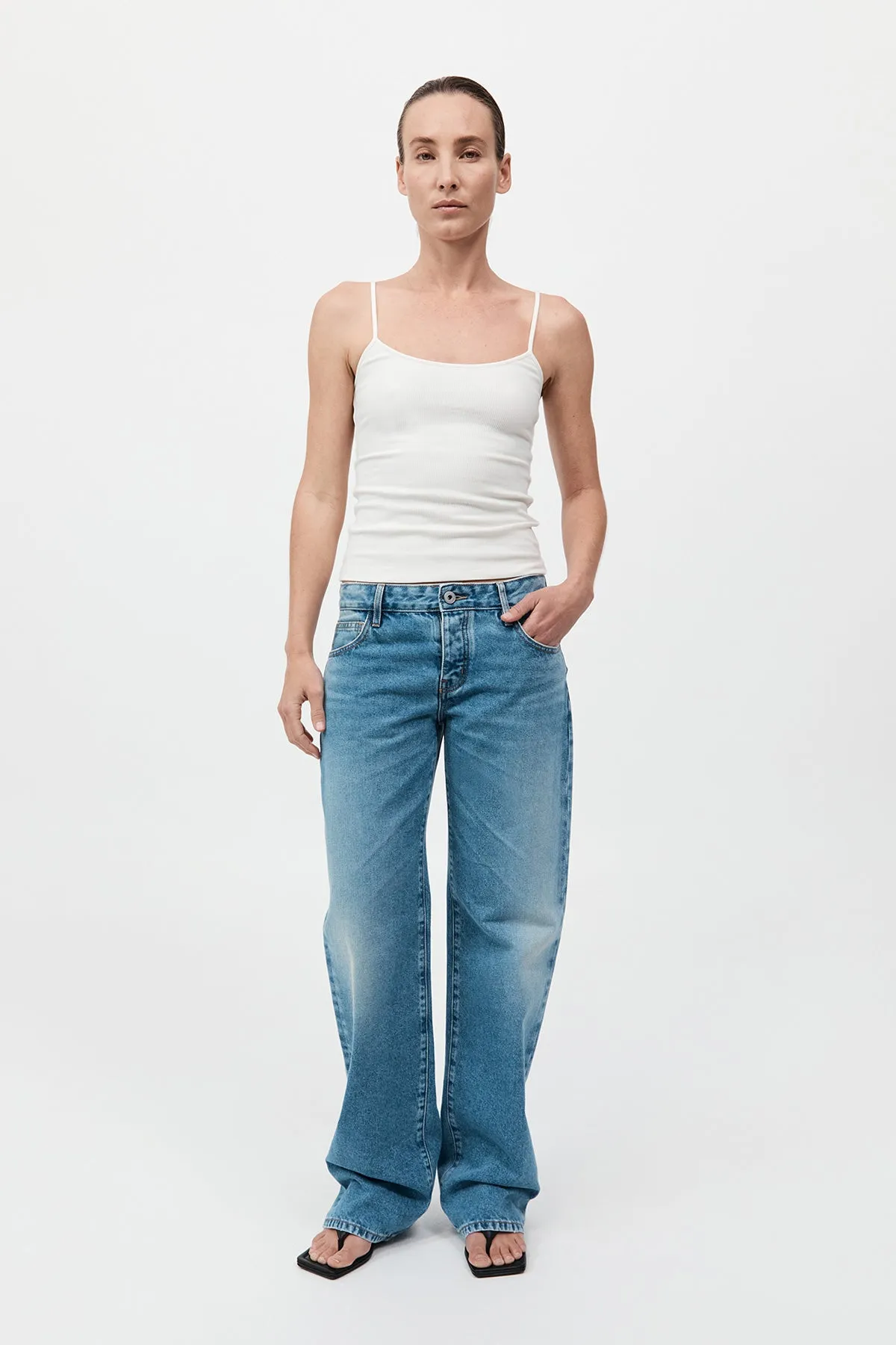 St Agni | Mid Rise Balloon Jeans by Outland Denim - 90s Blue sold by Sister & Co product image thumbnail 2