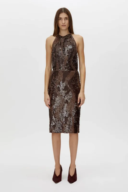 Camilla and Marc | Hedione Skirt - Mocha Brown sold by Sister & Co