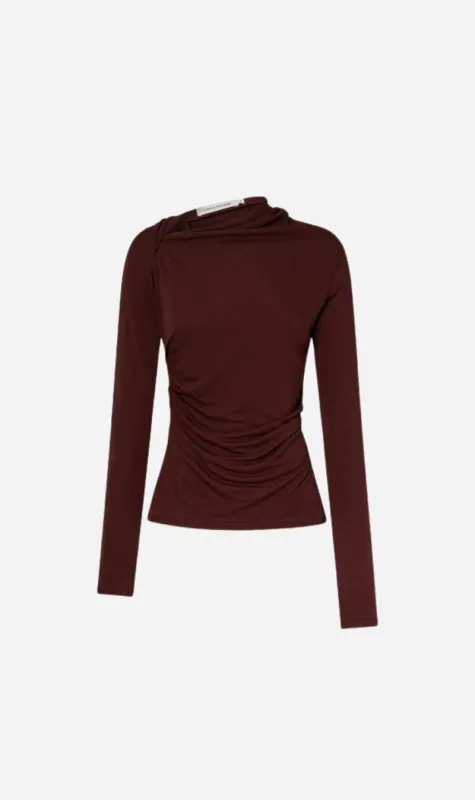 Camilla and Marc | Mai Long Sleeve Top - Almandine sold by Sisters & Co