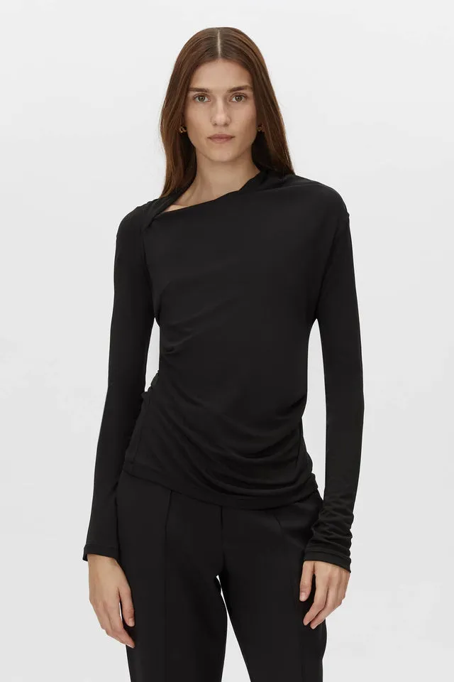 Camilla and Marc | Mai Long Sleeve Top - Black sold by Sisters & Co product image thumbnail 3