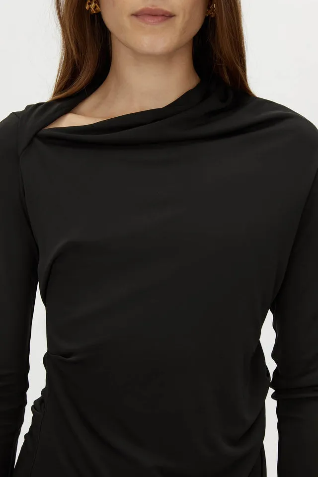 Camilla and Marc | Mai Long Sleeve Top - Black sold by Sisters & Co product image thumbnail 4