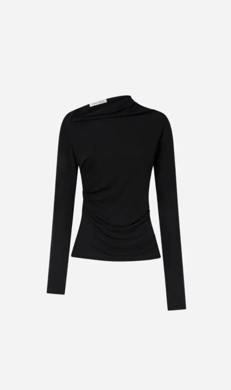 Camilla and Marc | Mai Long Sleeve Top - Black sold by Sisters & Co