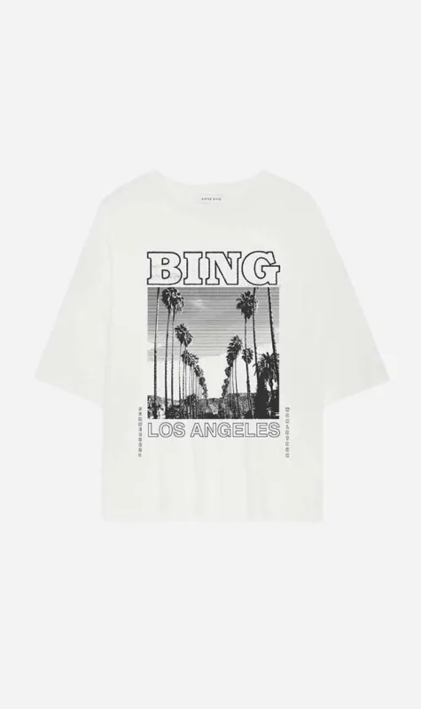 Anine Bing | Louis Tee Bing Tour - Ivory sold by Sister & Co