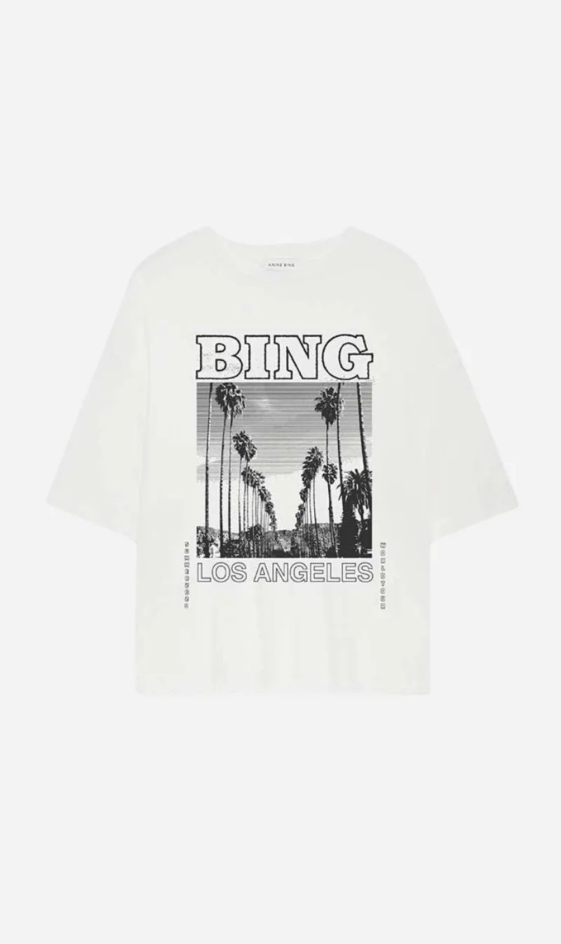 Anine Bing | Louis Tee Bing Tour - Ivory sold by Sisters & Co