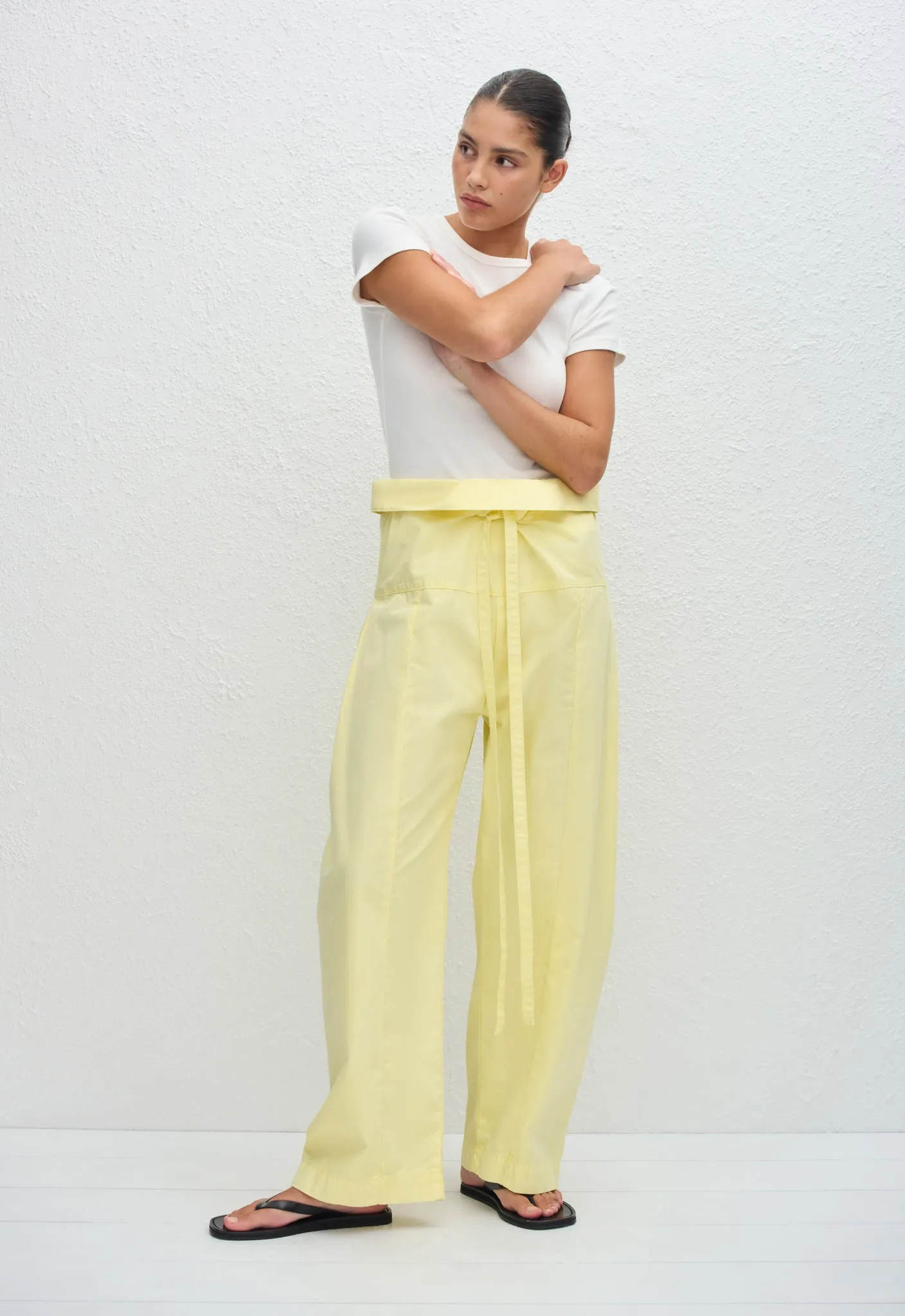 Matteau | Fisherman Drawcord Pant - Lemon sold by Sisters & Co product image thumbnail 3