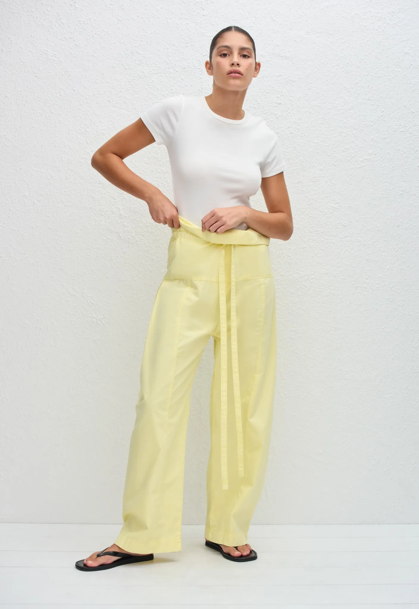 Matteau | Fisherman Drawcord Pant - Lemon sold by Sisters & Co product image thumbnail 4