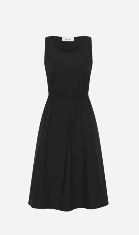 Matteau | Tank Midi Dress - Black sold by Sisters & Co