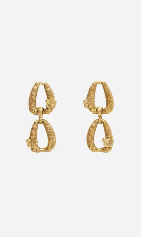 Alemais | Team Spirit Bamboo Chain Earrings sold by Sister & Co