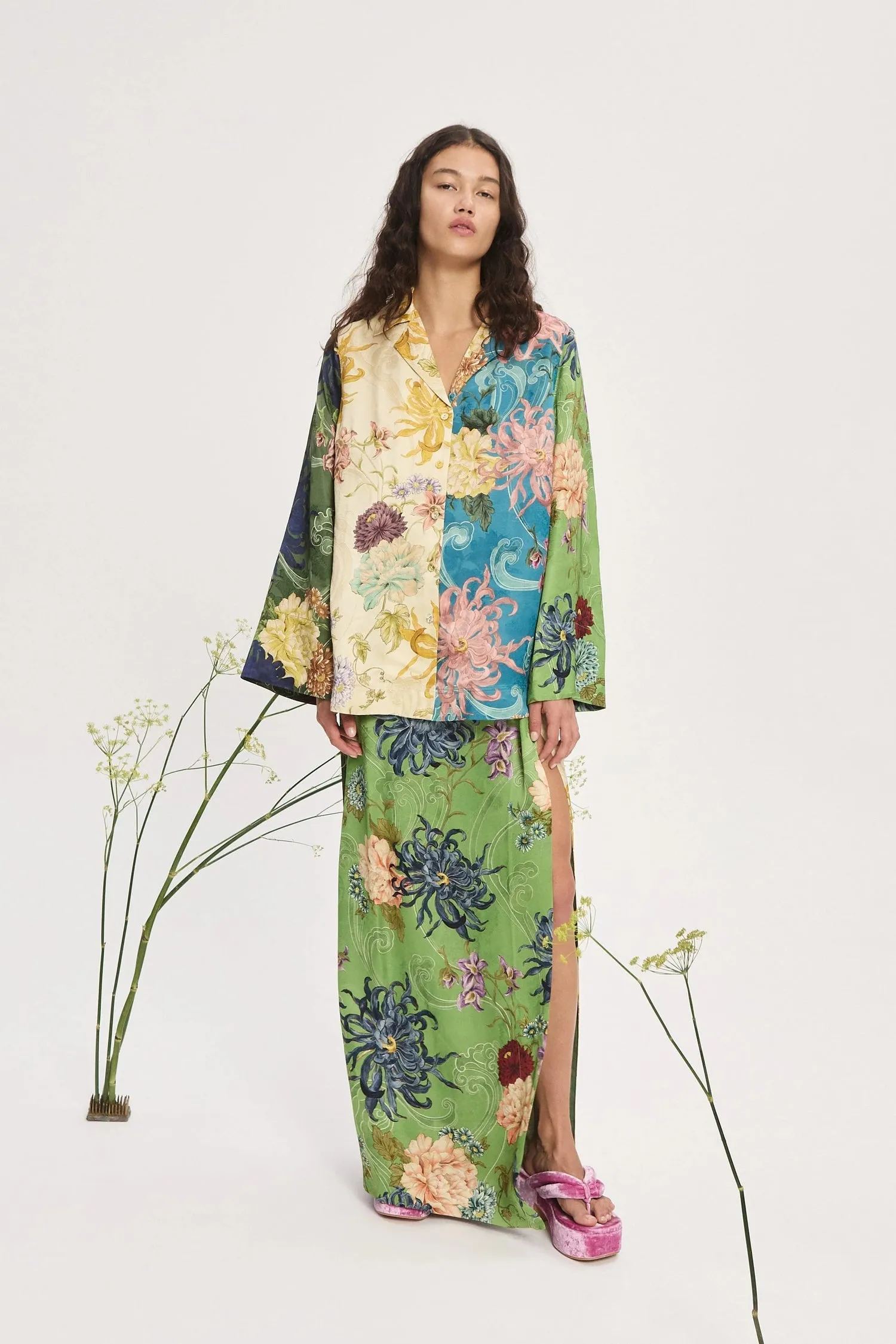 Alemais | Avery Spliced Shirt sold by Sisters & Co product image thumbnail 2