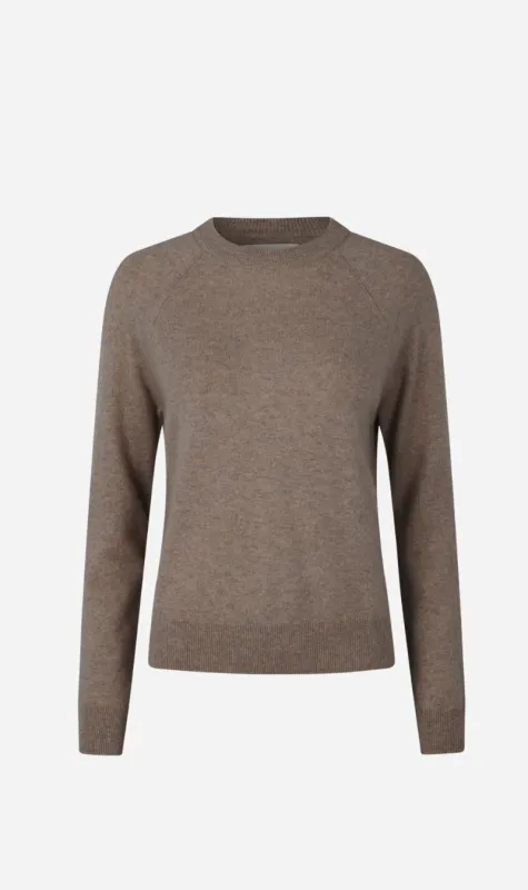 Samsoe Samsoe | Boston O-Neck - Grey Blue Mel. sold by Sisters & Co