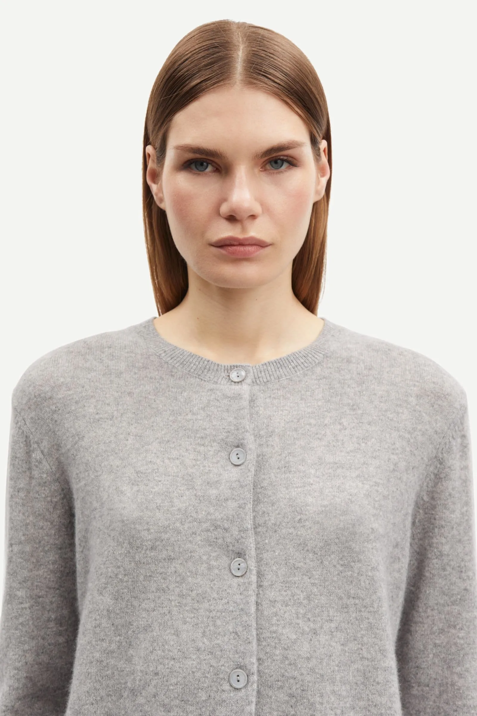 Samsoe Samsoe | Saboston Cardigan - Grey Mel. sold by Sister & Co product image thumbnail 3