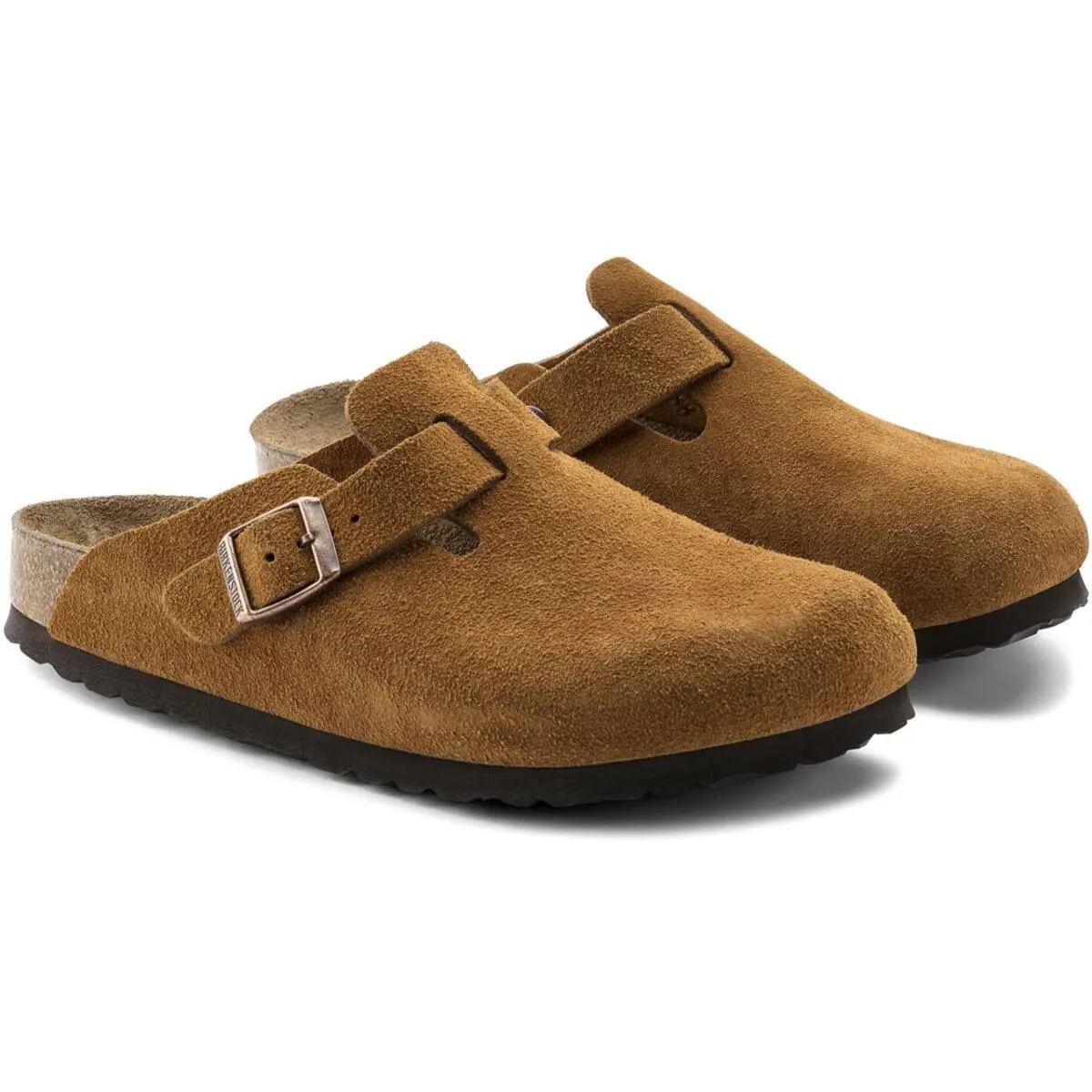 Birkenstock | Boston Soft Footbed Suede Narrow - Mink sold by Sisters & Co product image thumbnail 2